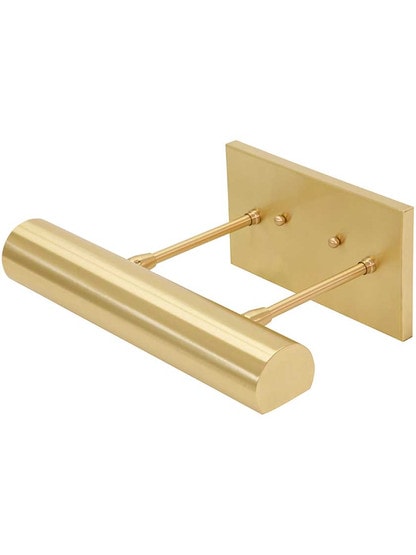 Contemporary Direct-Wire 12 inch LED Picture Light in Satin Brass.